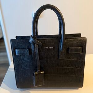 Saint Laurant nano sac de jour snakeskin print